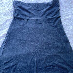 Columbia Womens Space Dye Skirt Size S Black Pull On Jersey Knit Knee Length